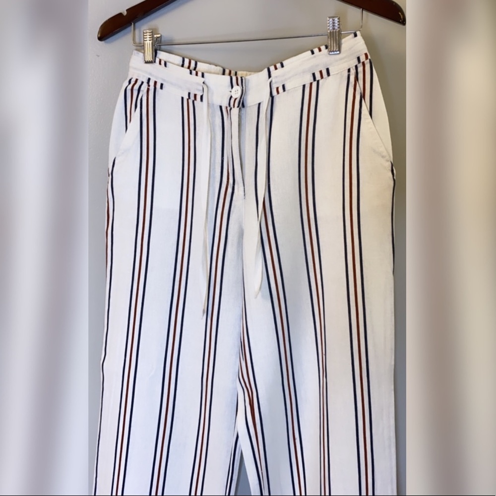 FOREVER 21 Multi Stripe Linen Pants - Picture 2 of 3